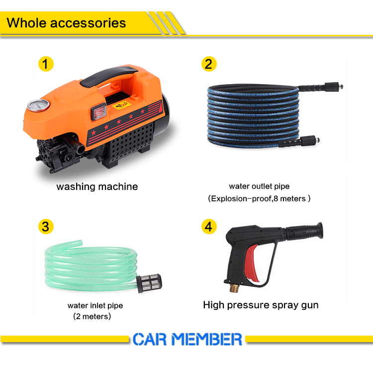 washing car with pressure washer accessories