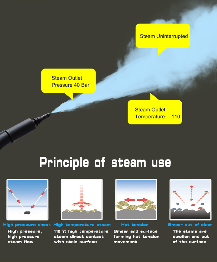 Principles of Bathroom Steam Cleaner