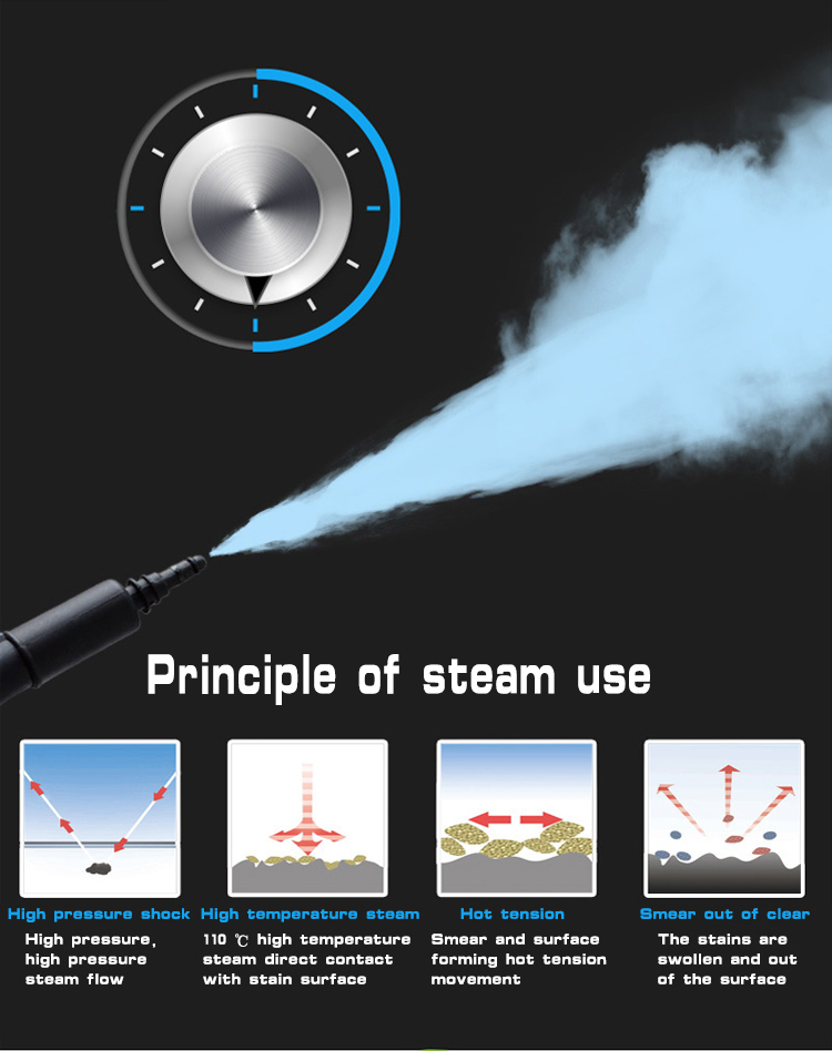 Principles of 2-in1 Steam & Ozone Machine