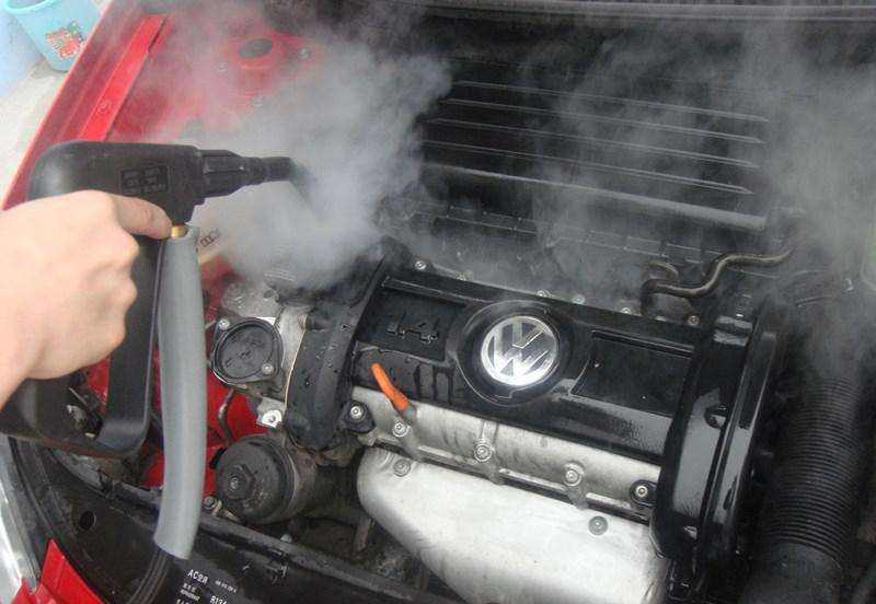 Steam Cleaning Car Interior